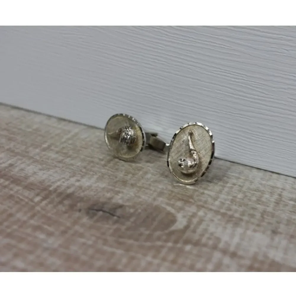 Men's Vintage 925 Sterling Silver Cufflinks Mexico